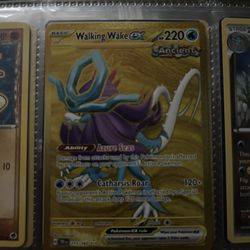 Azuroran walking wake x ancient star trading card gold secret rare #Pokemon #TradingCards