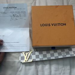 Brand NEW White Louis Vuitton Belt Sz 28-44