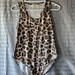Zenana Leopard Print Bodysuit