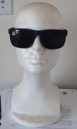 Black Wayfarer-Style Sunglasses