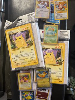 Pokémon cards and binder