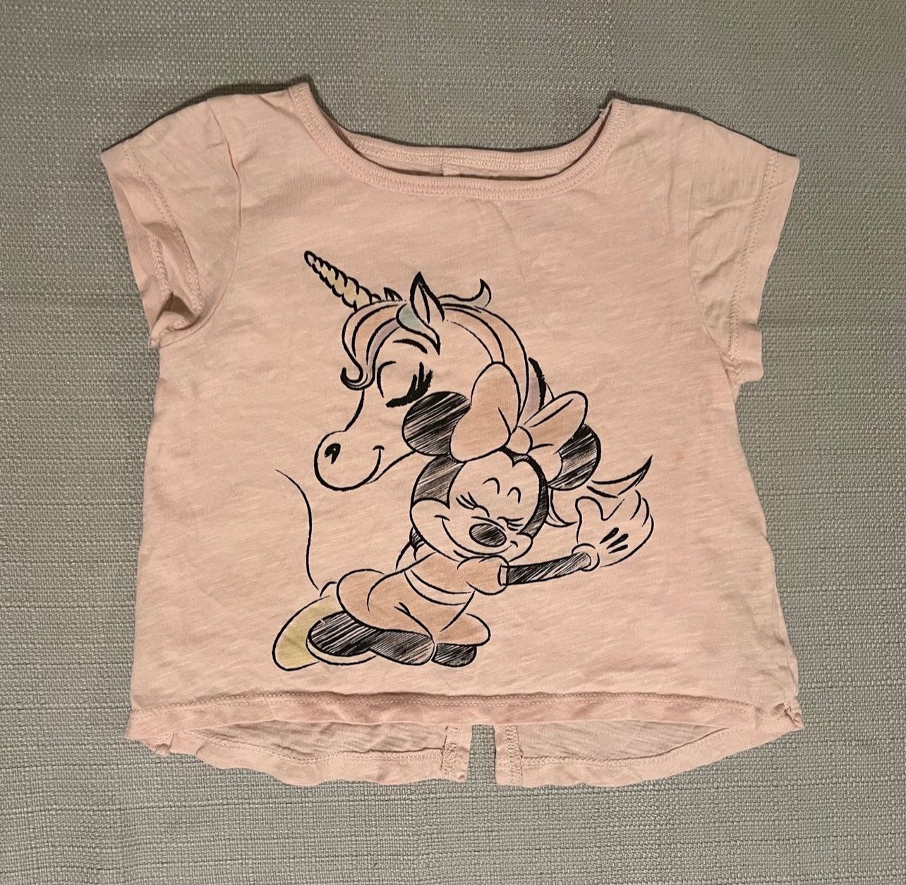 Disney Minnie Hugging Unicorn Tee  Size 18 Months