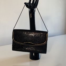 Vintage Bag - 70s Black Mesh 