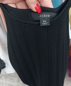 J.Crew Black Ribbed Knit Tank Top