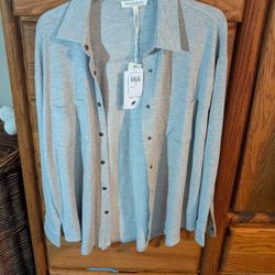 NWT Very Soft Large Gray Top 