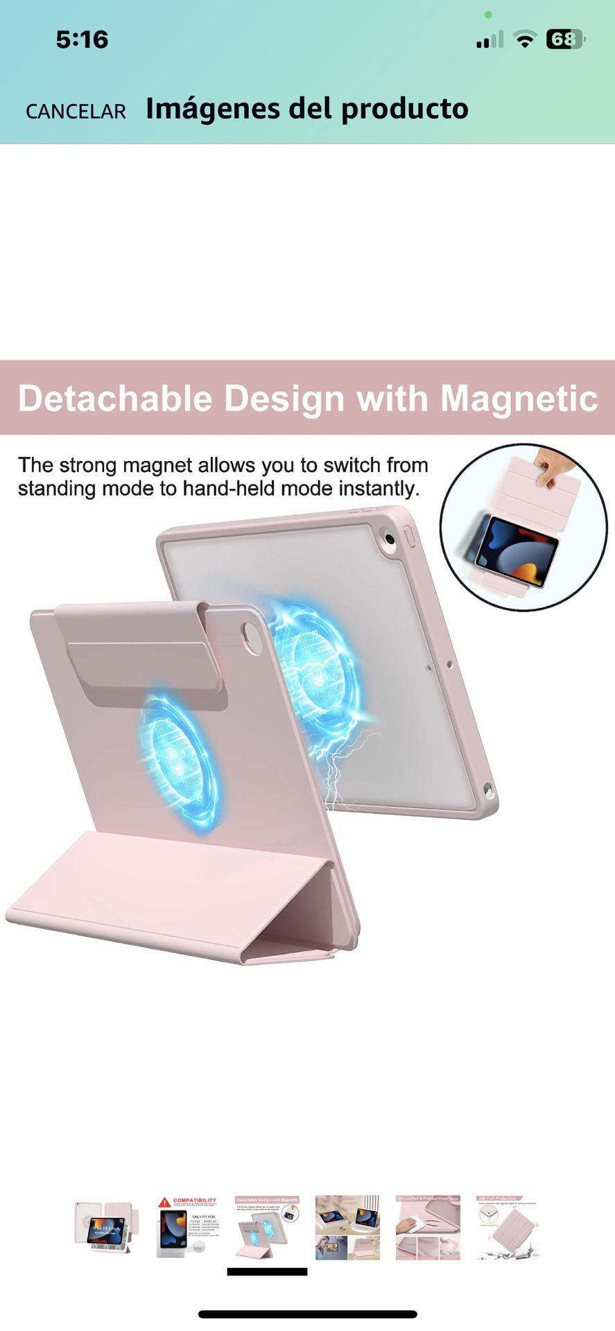 Magnetic Case For iPod.  New And Box