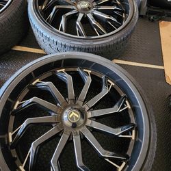 26" Rims With Tires