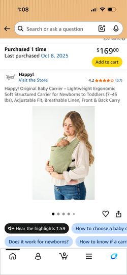 Happy OG Baby Carrier