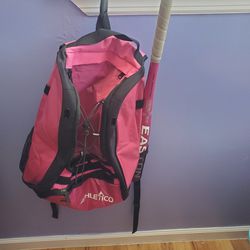 Pink Girls Softball Equipment Back Bag