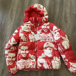 Red Assali Puffer Size Xl