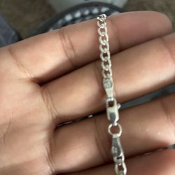 Real silver chain