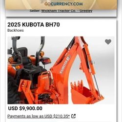 Kubota Backhoe Attachment 