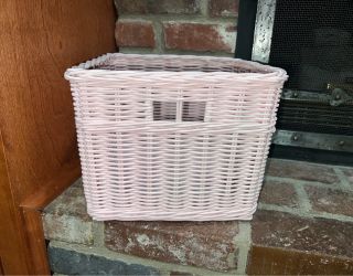 Pottery Barn Kids Large Pink Sabrina Basket