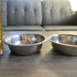 2 Small Dog Bowls