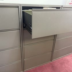 4 drawer Lateral file cabinets  (5 avail)