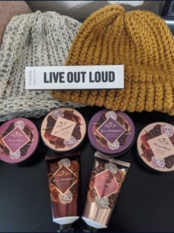 Beanies, Perfume, And  Paris Hilton Spa  Set