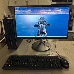 Windows 11 Pro computer system i516gb ram ssd 24 inch monitor 