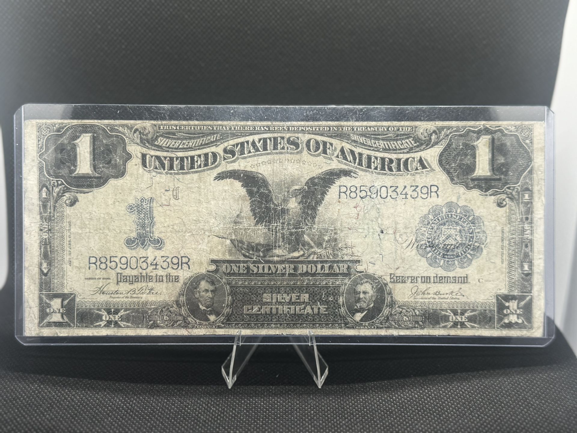 1899 1 Dollar Silver Certificate Black Eagle