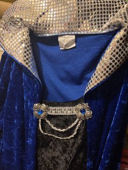 Blue Velvet Royal queen Costume