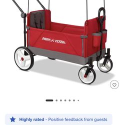 Radio Flyer Convertible Kid & Cargo Stroller Wagon with Canopy