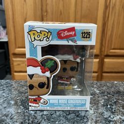 Disney Funko Pop  Minnie Mouse Gingerbread Holiday Vinyl Figure.  # 1225.  Brand new factory sealed. 
