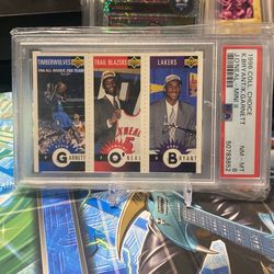 1996 Collectors Choice K. Bryant/K. Garnett/J. O’Neal - Mini II