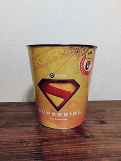 Supergirl collectable popcorn tin