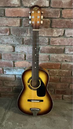 Vintage Guitar Global Parlor Size (Model #2) (Made in the 60s/70s) (Neck is Straight,Cleaned Up W/New Strings) (Ready to Play)