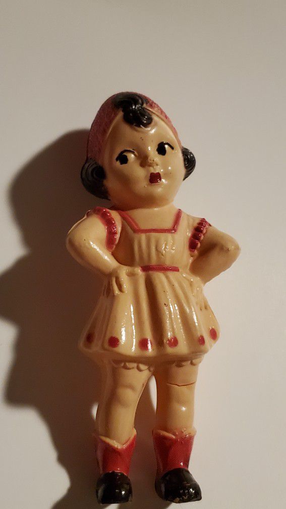Vintage 5" Plastic Girl Doll