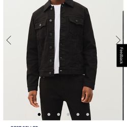 True Religion Black Jean Jacket 