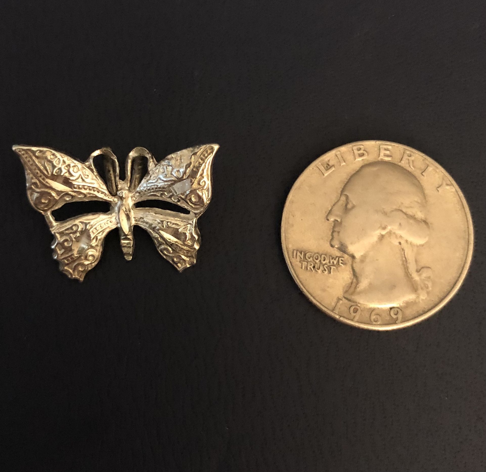 Sterling Silver Butterfly Necklace Pendant