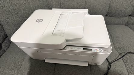 white HP DeskJet wireless all-in-one color inkjet printer, which appears to be from the 4100 series
