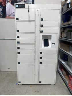 Urban Lockers Steel Iron Parcel Smart Locker Outdoor Electronic Lock Smart Luggage Storage Fingerprint Unlock Cabinet Offices