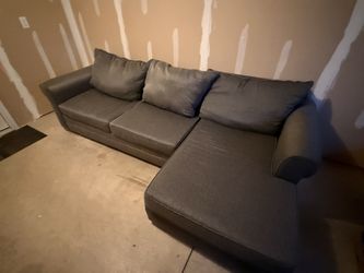 Gray Sectional Couch With Pull Out Bed 