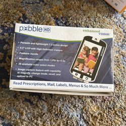 Enhanced Vision Pebble Portable Video Magnifier - 4.3" Viewing Screen