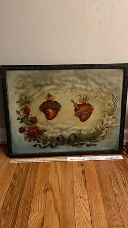 Antique Tin picture 25” x 19” 15101