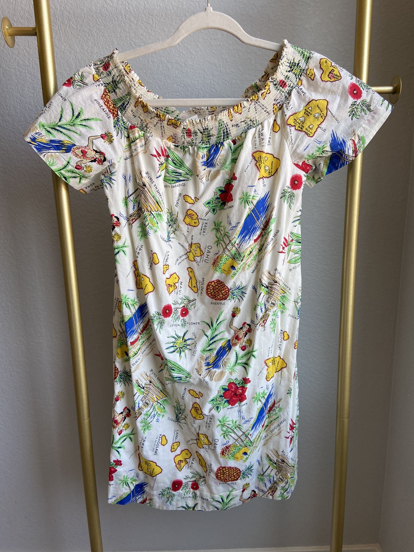 J. Crew Hawaiian Print Summer Dress