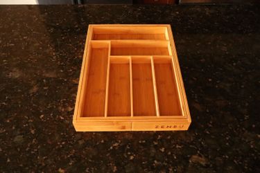 Zenbu Kitchen Expandable Bamboo Drawer Organizer