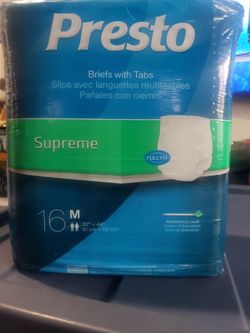 Presto Adult Briefs With Tabs