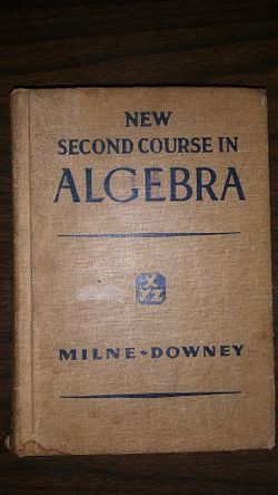 New course in Algebra