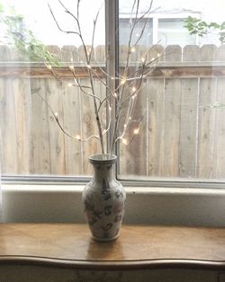 Ceramic Vase and LED Birch Branch