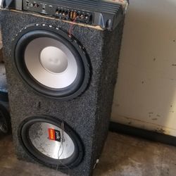 System..2 12s 1000 Watt Amp And Capacitor