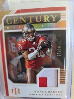 Buccaneers Ronde Barber Patch Card