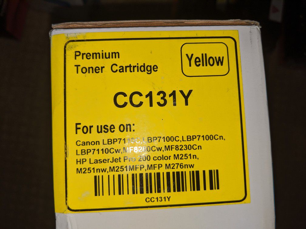 Canon & HP Laser Color Printer Toner - 8 Cartridges