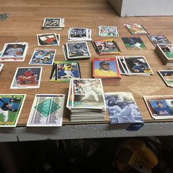 Approx 400 baseball cards from mid 80’s to 90’s  mostly TOPPS but many brands and series