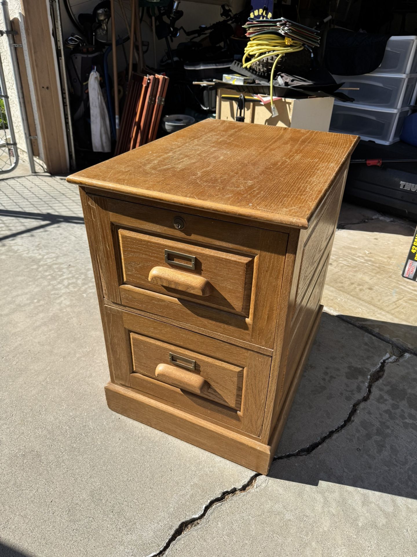 Wood File Cabinet
