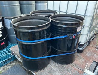 Burn barrel/ fire pit 55 drum (no lids) $20 each have 3