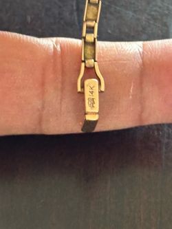 14 k lady watch as is band and case 14 k