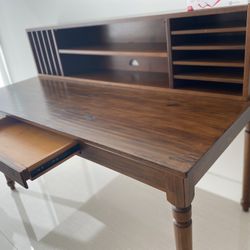 Pottery Barn Vintage Printer’s Desk & Hutch