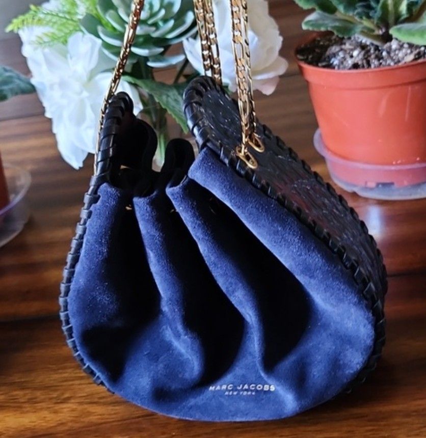 Marc Jacobs Sway Party Suede Chain Cross Body Bag